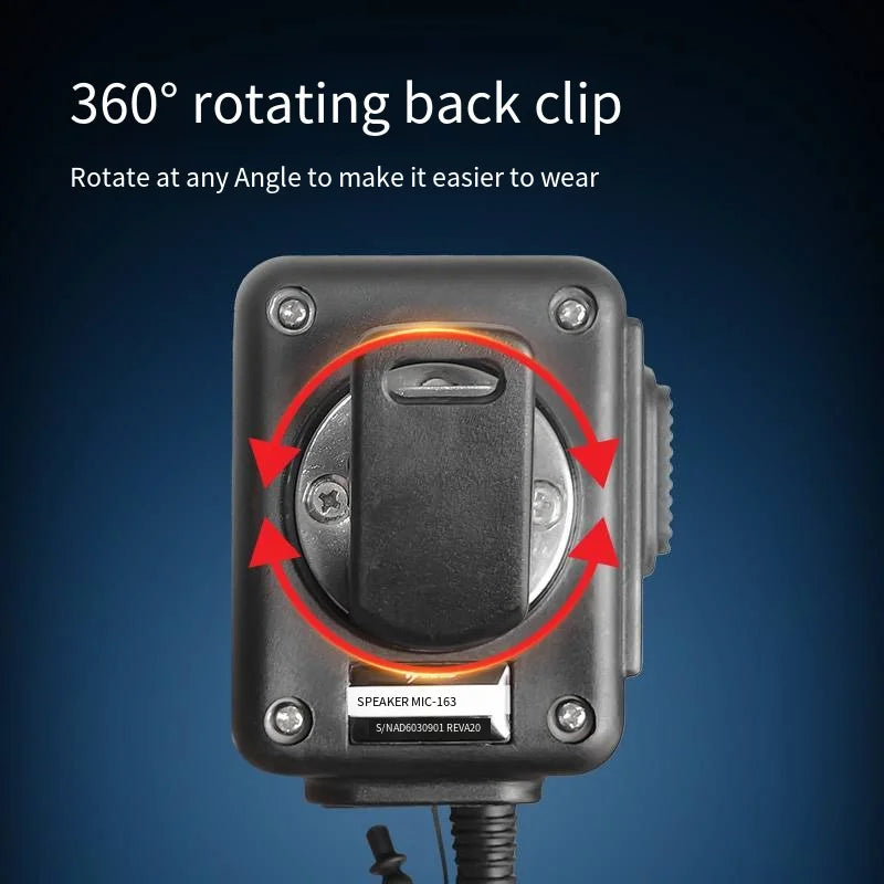 Tactical Type AN/PRC 148/152 Standard Six Pin Interface Universal Radio Handheld Microphone