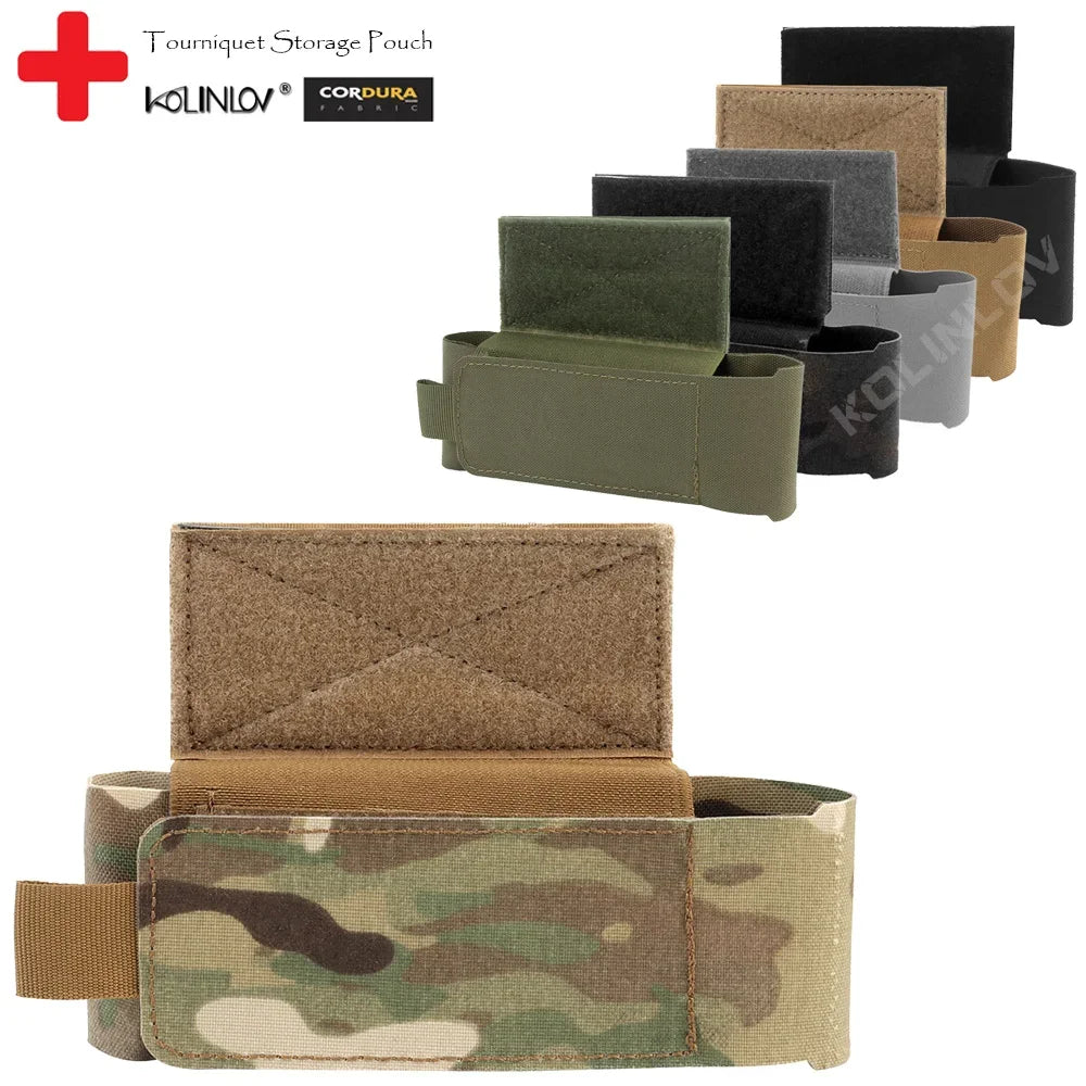 IFAK Tactical Tourniquet Pouch Holder Trauma Shears EMT Storage Bag EDC Flashlight CAT Medical Scissor Molle Belt Pouch