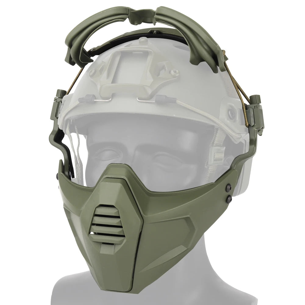 Tactical Mask with Goggles Set Split Type Set Shooting Airsoft CS Wargame Masks Paintball Hunting Accessories