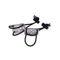 2PCS Tactical Communication PTT Fixed Plate Holder Imported Teg-Ris Elastic Rope Fixed Buckle