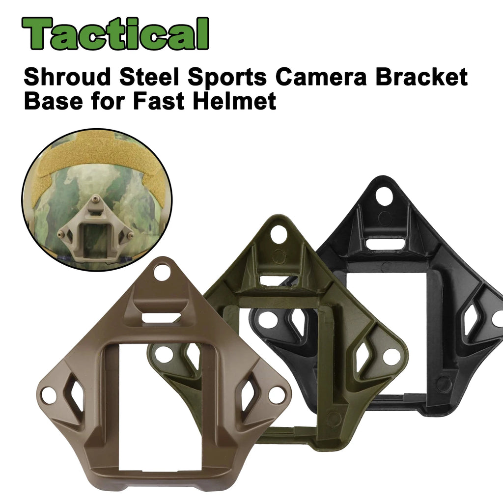 Tactical Helmet Accessories Sports Camera Bracket Base Mount Adapter Night Vision Aluminum Alloy Base Mount Fast Helmet Parts