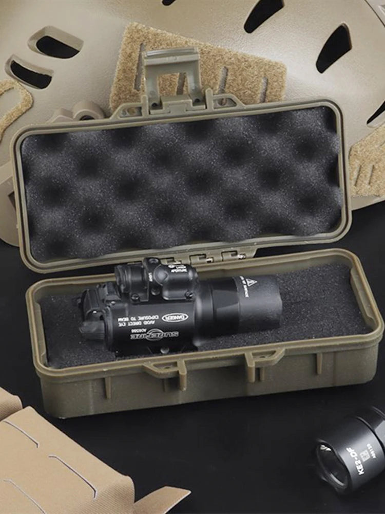 Survival Storage Container with Sponge Sealed Shock Absorption Box Dustproof Safety Protective Tool Case Outdoor Accessories