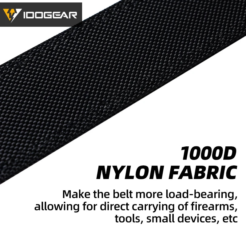 IDOGEAR Tactical 1.5” 1000D Nylon Work Belts for Men Casual Work Belt With Adjustable Buckle Trim to Fit 3434