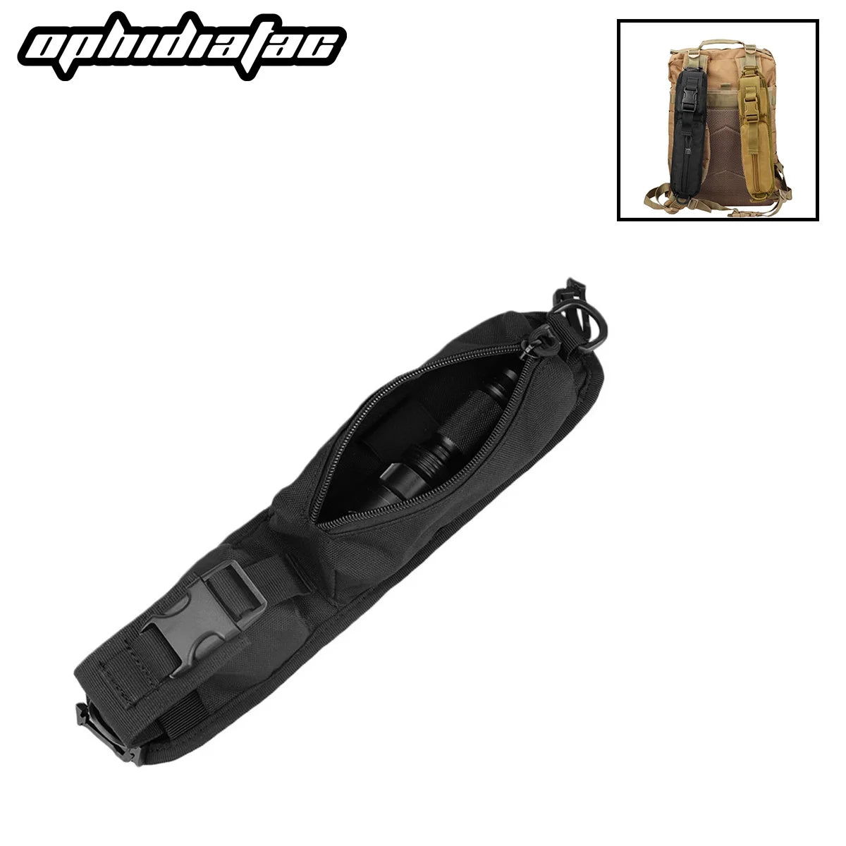 OPHIDIAN Hunting Backpack Shoulder Strap Accessory Pouch Molle Bag Multifunctional EDC Tool Pockets Outdoor Sport Small Compact