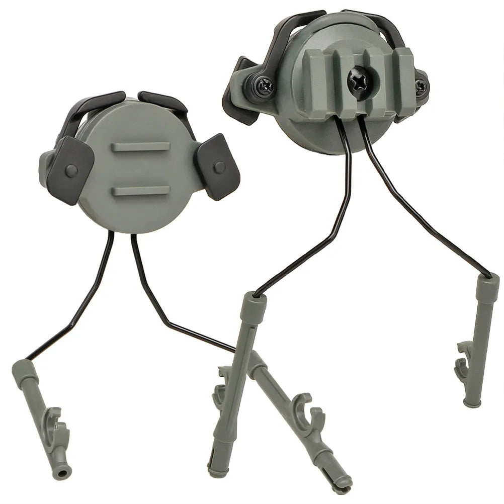 Headphone Earmuff Rail Adapter Kit Fits 19-21Mm Fast Rail System Tactical Outdoor Accessory for Headset Wire