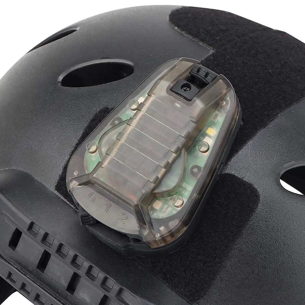 Tactical Airsoft Helmet Set with COD Ghost Skull Mask Communication Headset Foureye NVG Model Signal Light for CS Paintball Game