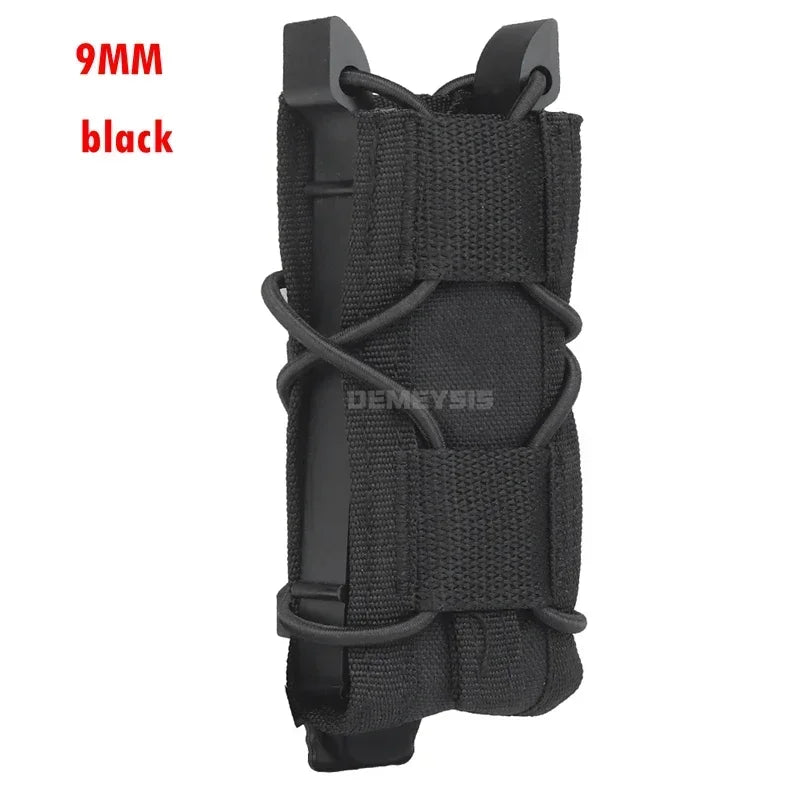 9MM 5.56 Magazine Pouches Tactical AK AR M4 AR15 Single Magazine Bag Rifle Pistol Molle Mag Holster Pouch Hunting Tools Holder