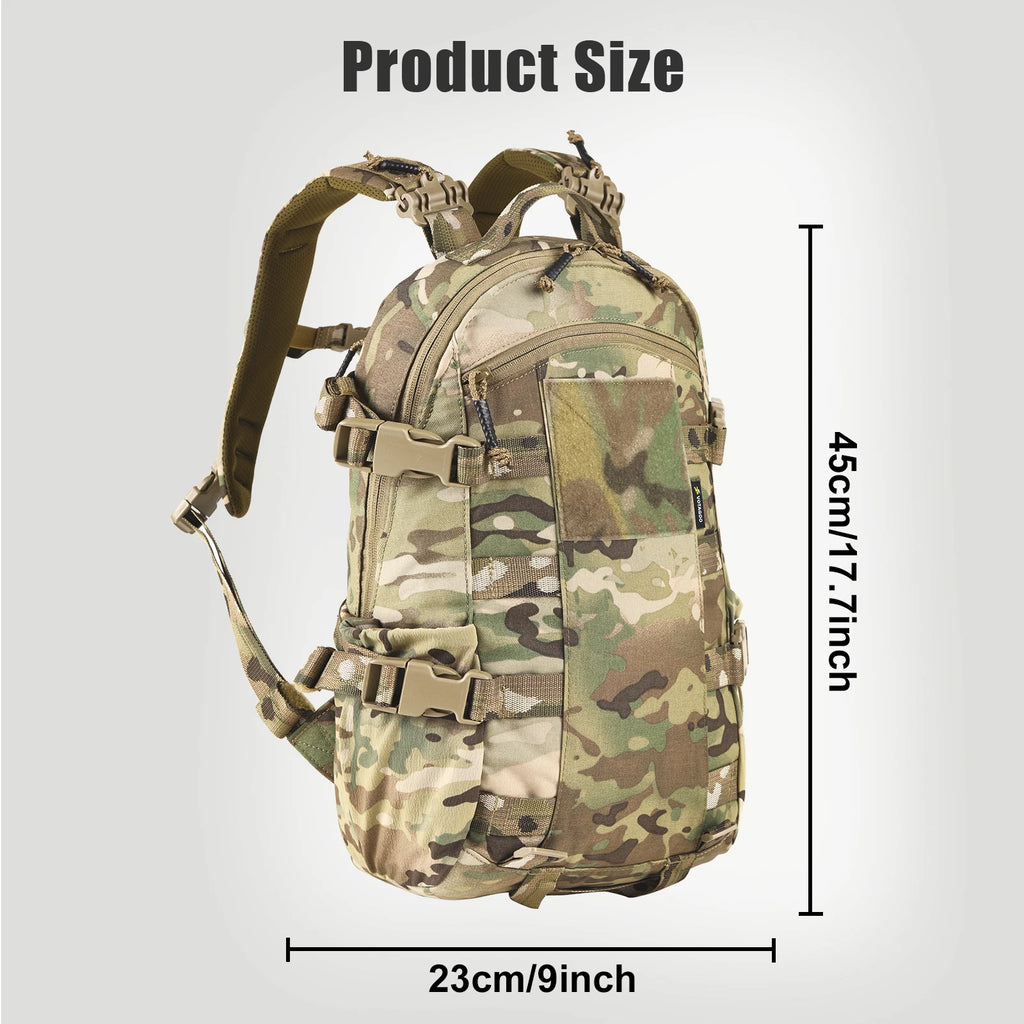 VOTAGOO New Roaring Cricket 20L Backpack Outdoor Leisure Commuter Functional Mountaineering Waterproof Camouflage Tactics