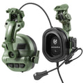 YHKEMA E90 Tactical Headphones Helmet Compatible PTT Active Noise Cancelling Earmuffs for Shooting Hearing Protection