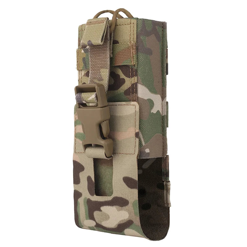 Quick Release Radio Carrier Universal MOLLE Platform Mount Nylon Lightweight Pouch for PRC Series Walkie Talkies Outdoor Airsoft