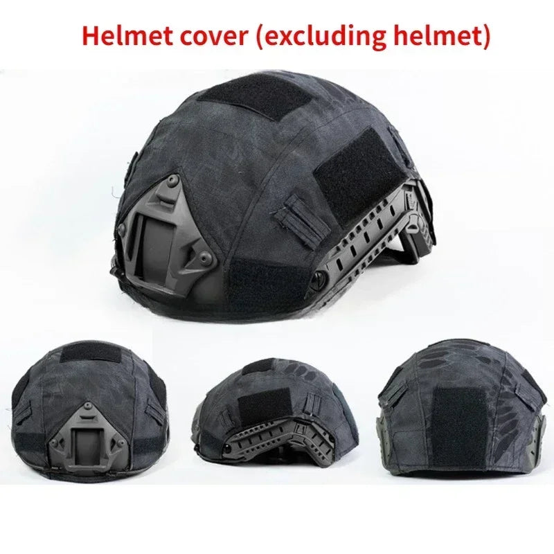 Fast Tactical Helmets Cover  Fans CS Field Equipment Camouflage CP Camouflage Helmets Cover  Dark Night Camouflage