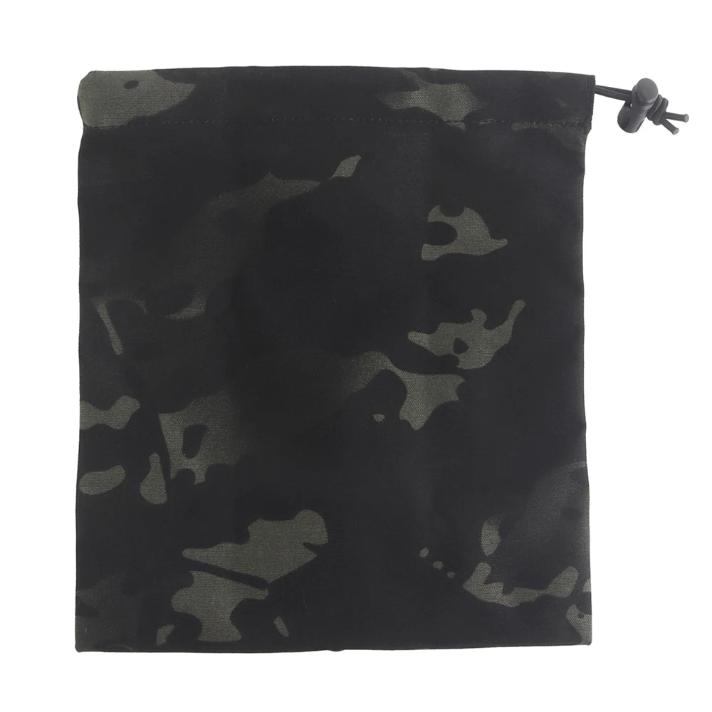 Tactical MOLLE Dump Pouch Foldable Mag Recovery Bag Drawstring Utility Pouch for Belt Airsoft Hunting