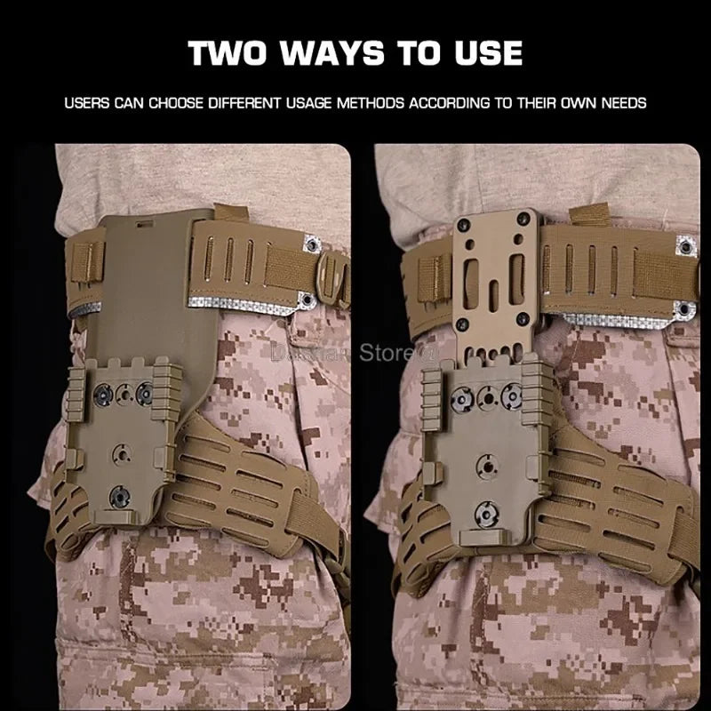 Tactical Holster Combination Adapter MHA QLS Side Kit Thigh Drop Leg Tactical Quick Pull Molle Hunting Comfortable Airsoft Gear