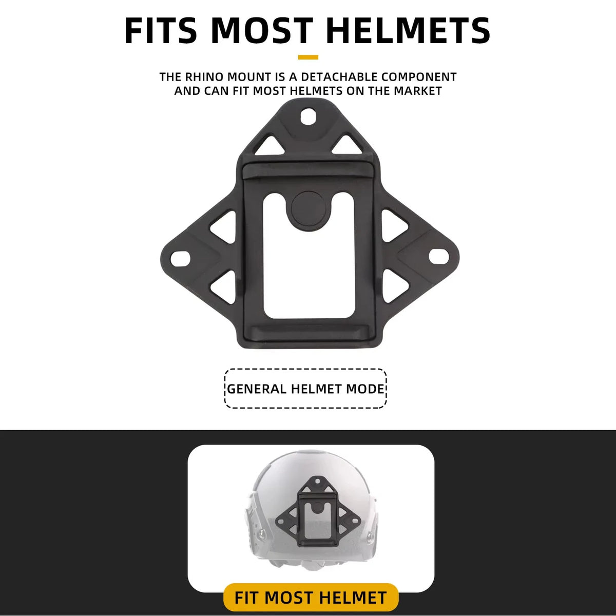BOOIU Tactical Helmet VAS Shroud Three-Hole Mount Adapter Aluminum Alloy For FAST AF Wendy NVG Helmet Bracket Accessories