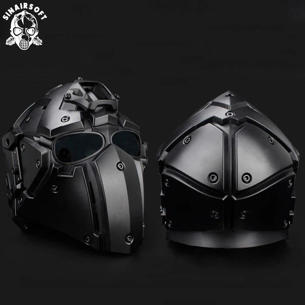 SINAIRSOFT Tactical Fast Helmet Mask Airsoft Shooting Cosplay Motorcycle Hunting Multi-Function Cs Outdoor Protect Equipment