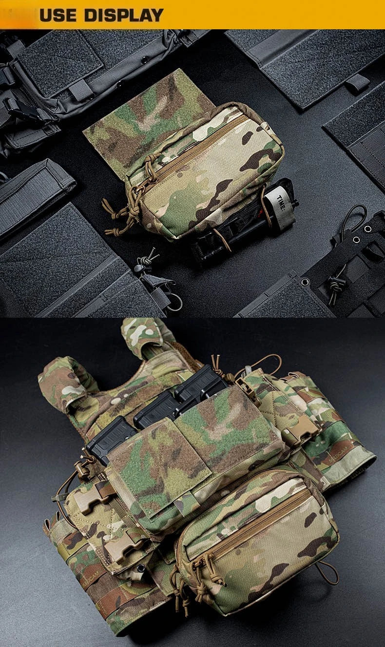 MK4 Chest Rig Drop Pouch | MOLLE Attachment Quick Access Utility Bag | For Hunting Adventure Accessories