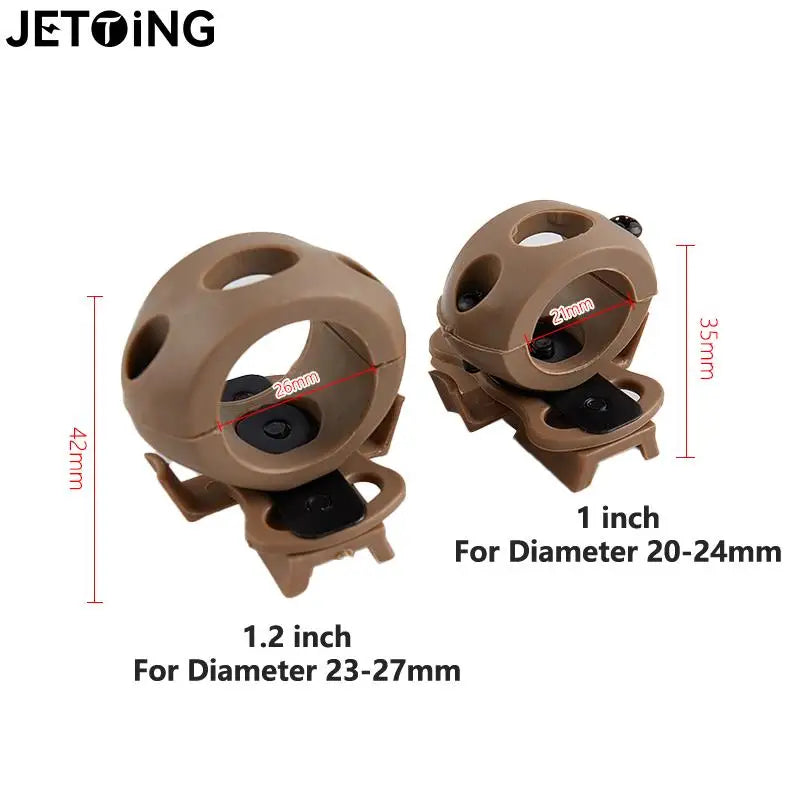 1pc Helmet Special Lighting Flashlight Support Tactical Helmet Clamp Adaptor Outdoor Sports Cycling Headlight Holder