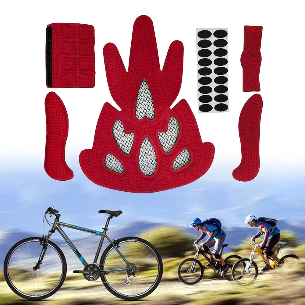 Washable Helmet Inner Foam Pads Kits Replacement Electric Vehicle Sealed Lining Sponge for Electric Motorcycle Bicycle
