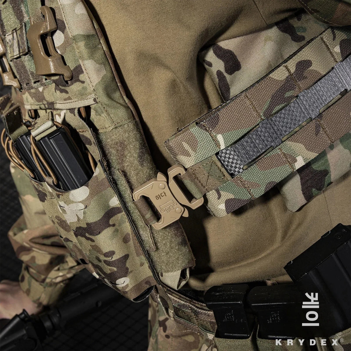 KRYDEX Tactical Cummerbund Adapter, Quick Release Metal Buckle Kit for FCPC V5 AVS Hunting Plate Carrier Vest Molle Cummerbund