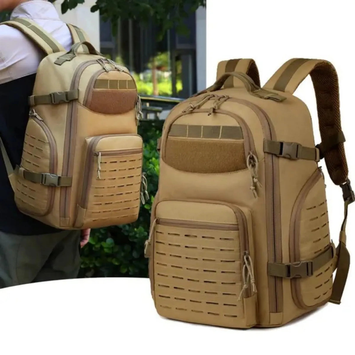 Mountaineering Travel Backpack Outdoor Waterproof Wear Resistant Men's Military Tactical Backpack Back Bag For Climbing Hiking