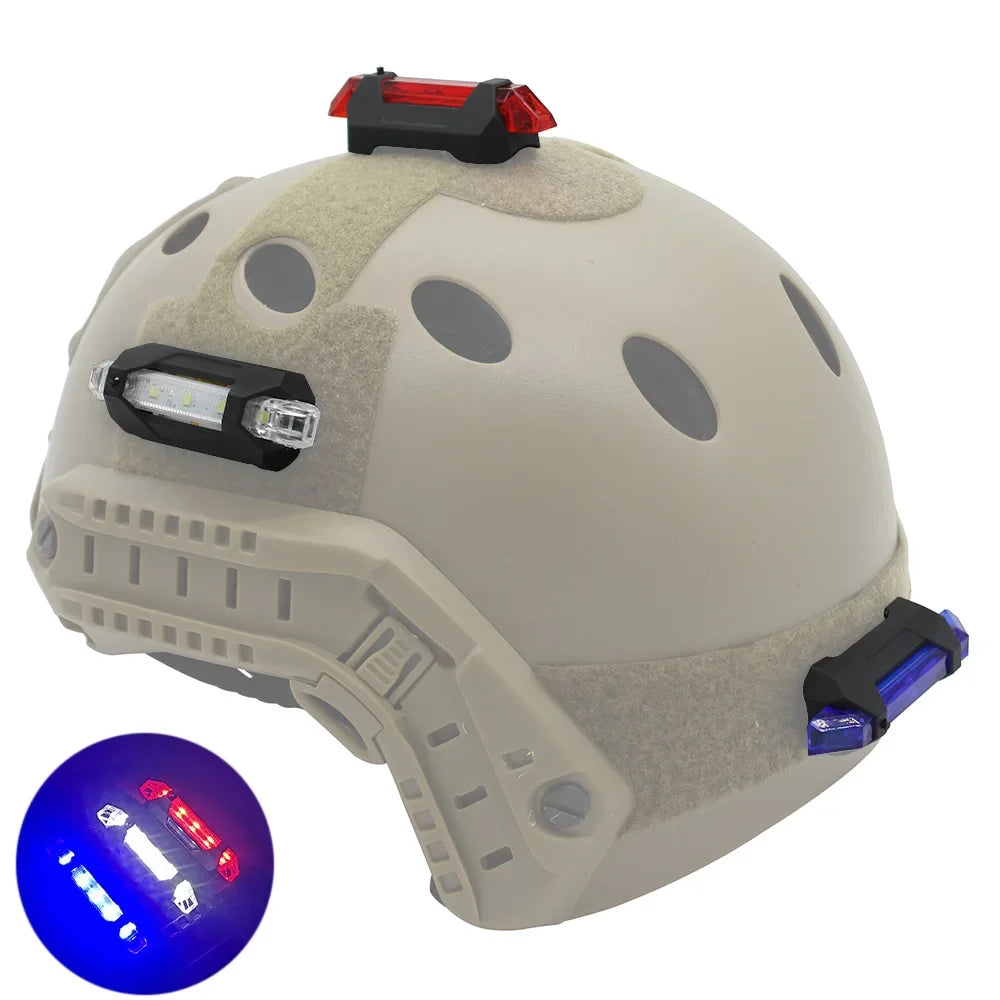 USB Rechargeable Waterproof Outdoor Shooting Combat Training LED Light Survival Signal Light Tactical Helmet Light ﻿