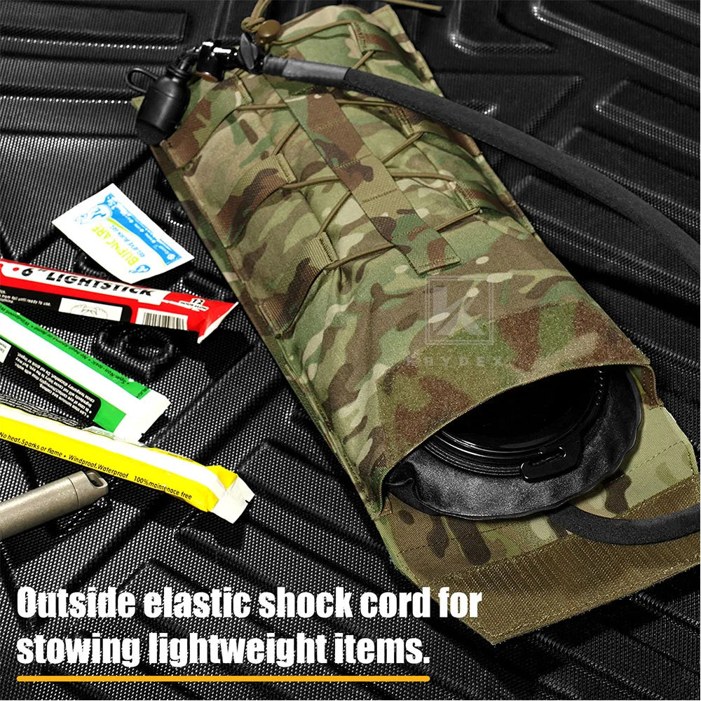 KRYDEX Tactical 500D 3L Hydration Pouch MOLLE Carrier Pack Bag Modular 100 oz Water Bladder Pouch Hunting Outdoor Accessories