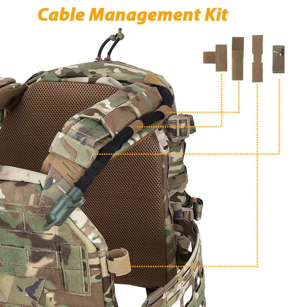 New 2.0 Tactical KZ Plate Carrier Low-Profile K-0 Hunting Vest Quick Release Cummerbund MOLLE Mesh Comfort Lightweight Gear