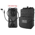 2L soft water bag with accessories backpack, designed to be attached to a MOLLE system vest for use in outdoor sports