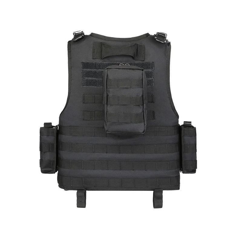 Outdoor Protective Tactical Vest CS Training Hunting Buckle Vest Airborne Magazine Air Gun Color Bullet Protective Vest