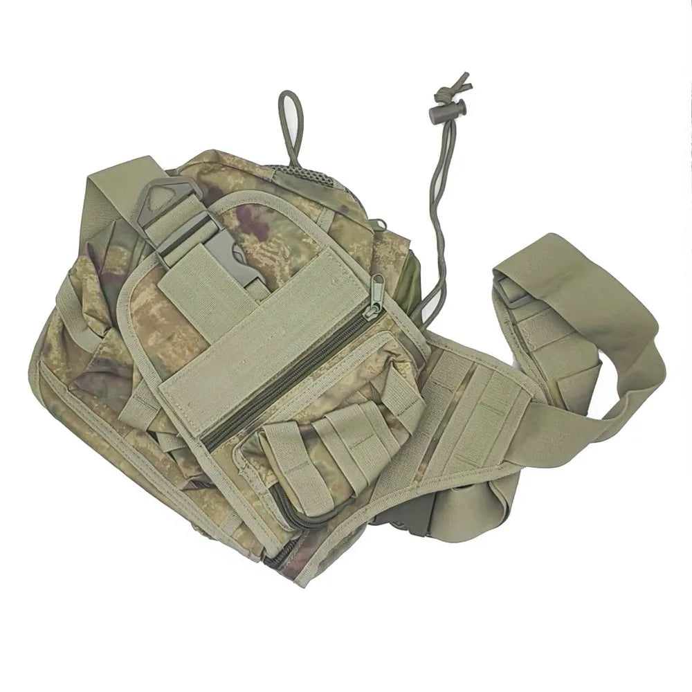 Outdoor Waterproof Hunting Messenger bag camo Shoulder Bag Cycling Crossbody Chest Single Bag Travel Climbing Camping Handbag