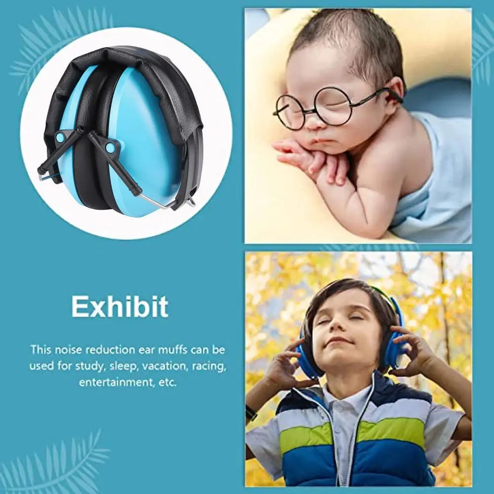 YHKEMA Kids Ear Protection Earmuffs Safety Hearing Ear Muffs Noise Reduction Soundproof Headphones Children Protective