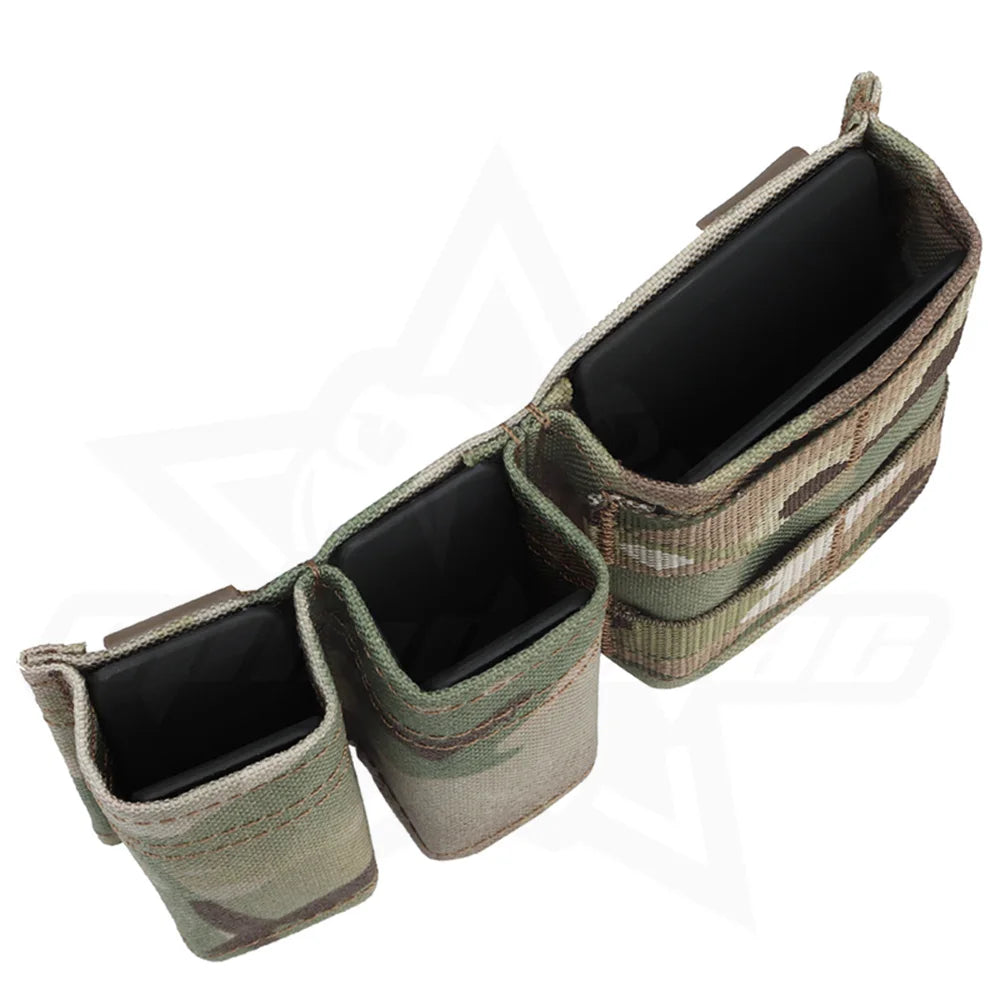 OPHIDIAN Double Dump Pouch, Flashlight Holster for 9mm 5.56 Mm, Magazine Pouch Molle Tool Bag, Safety IFAK Mag Pocket