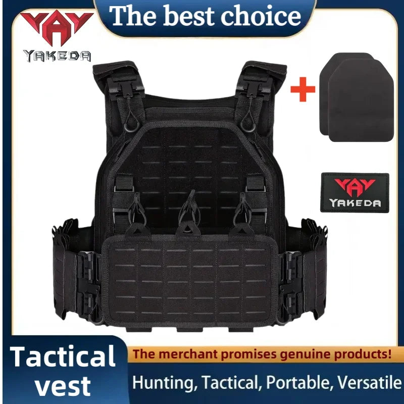 YAKEDA a Tactical Vests Model 6094 - A quick-disassembly, lightweight, laser-cut outdoor hunting-style multi-color outdoor equip