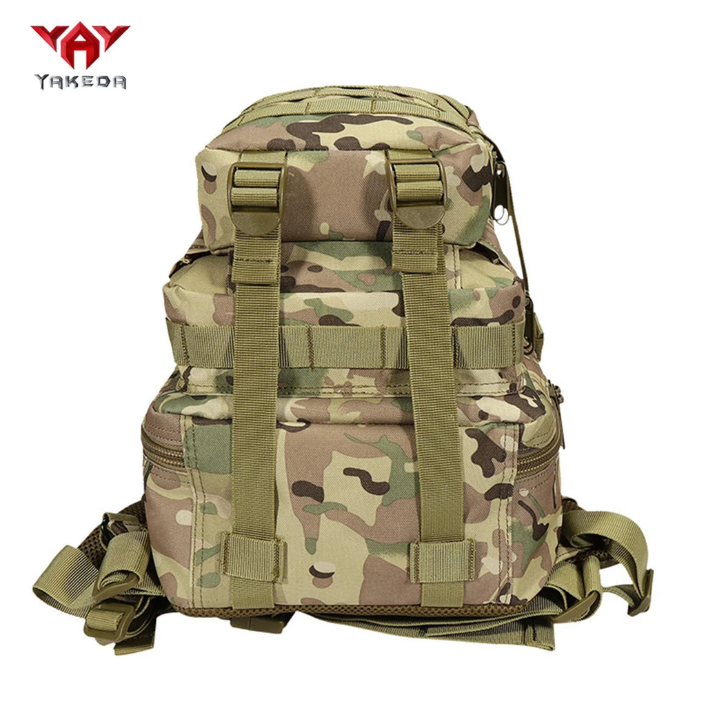YAKEDA 30L multifunctional outdoor backpack with large capacity and multi compartment design, adjustable chest buckle