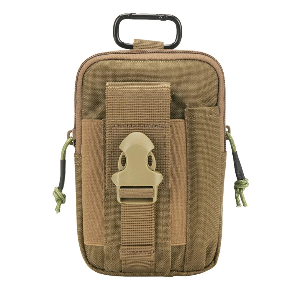 Tactical EDC Molle Bag Purse Double Layer Outdoor Hunting Waist Fanny Pack Men Phone Pouch Camping Cycling Waist Bag