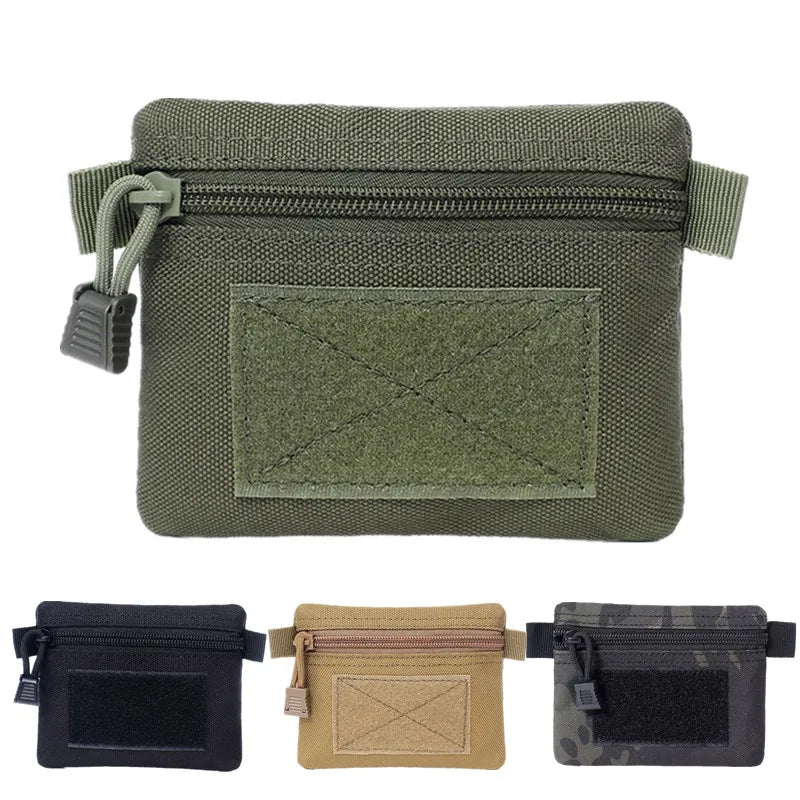 1000D Nylon Outdoor Camping EDC Molle Wallet Waterproof Portable Travel Zipper Waist Pouch for Camping Hiking Hunting EDC Pouch