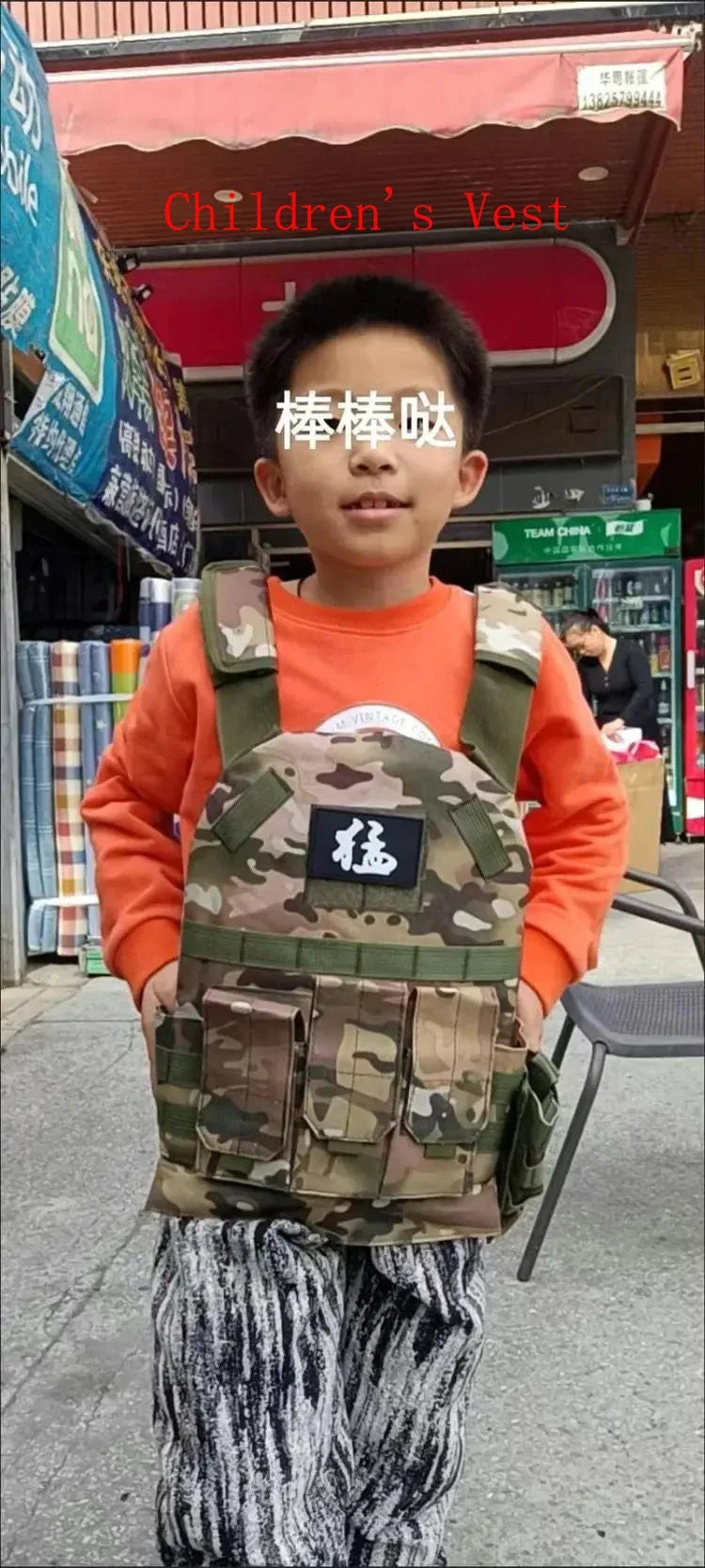 Nylon Gear Tactical Vest Body Protection Hunting Carrier Children Accessories 6094 Pouch Training Camping Kid Camo Vest
