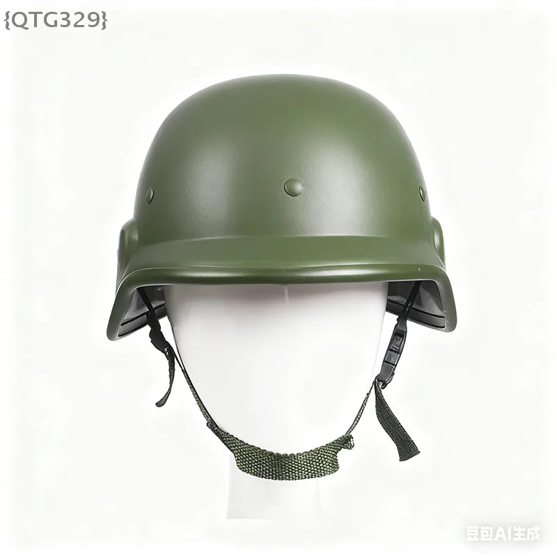 Tactical Game Helmet with Camouflage Cover|Quick-Release Military Style Helmet for Airsoft,CS,Outdoor Simulation&Training Sports