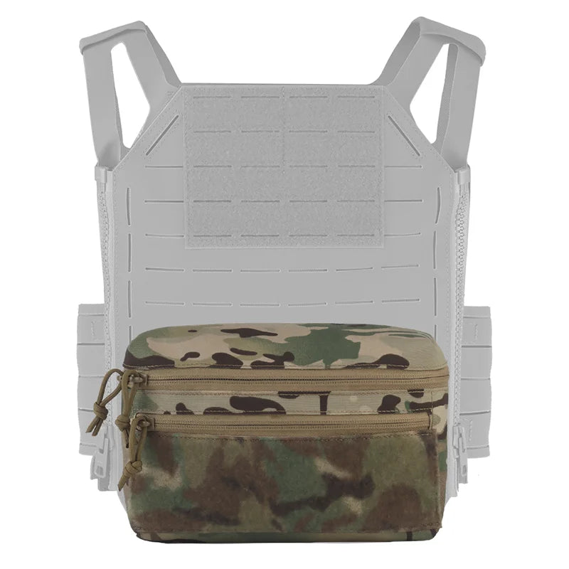 Universal MOLLE GP Pouch Large Size Multi-Use Storage with Zipper & Hook Loop Fastener for Field Vest EDC Outdoor Accessories