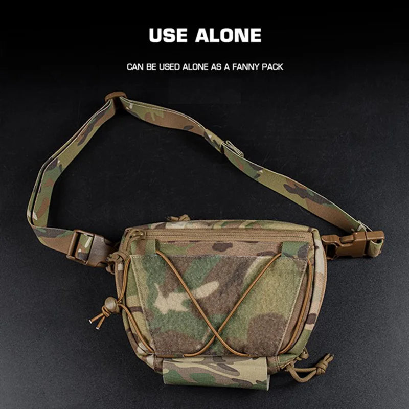 ARC Compatible Raid Drop Pouch Hanging Abdominal Organizer Detachable Shoulder Pack IFAK Medical Insert Hunting Vest Accessory