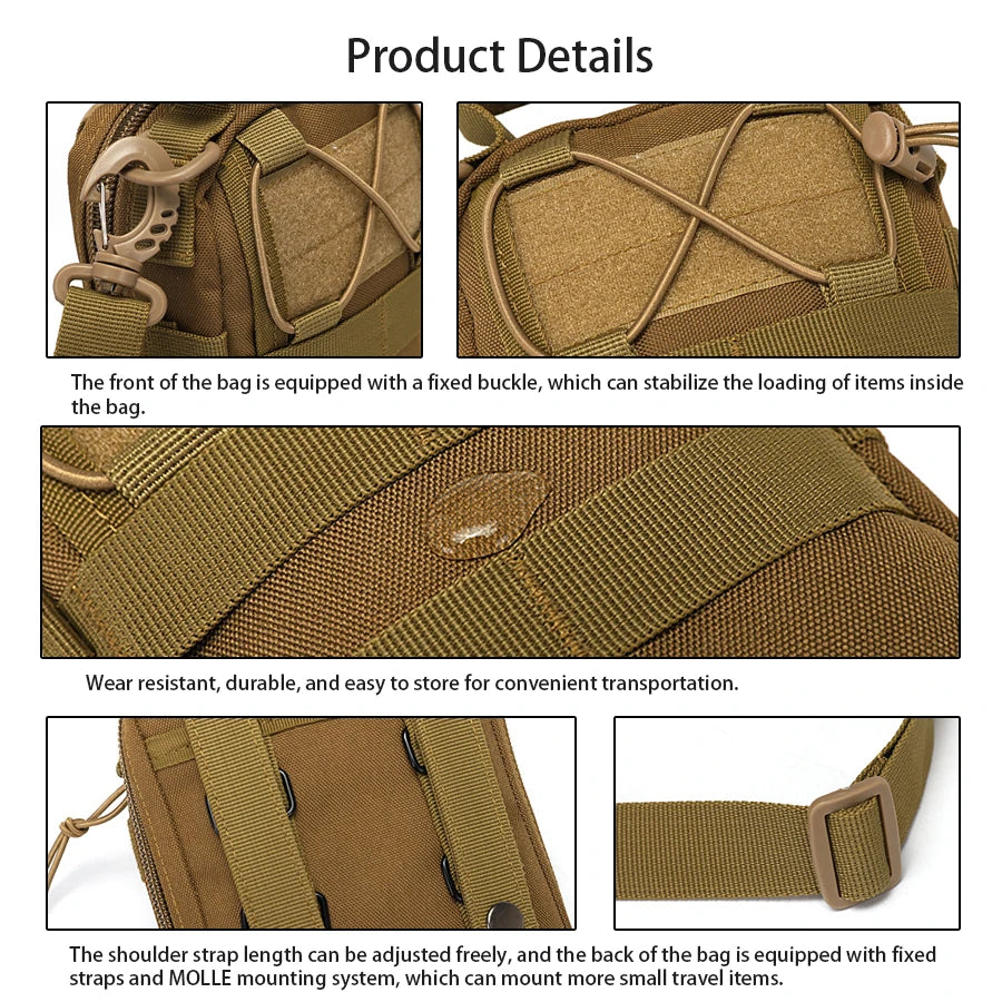 Outdoor cycling lightweight mini storage bag, universal single shoulder crossbody bag, hands-free cycling bag