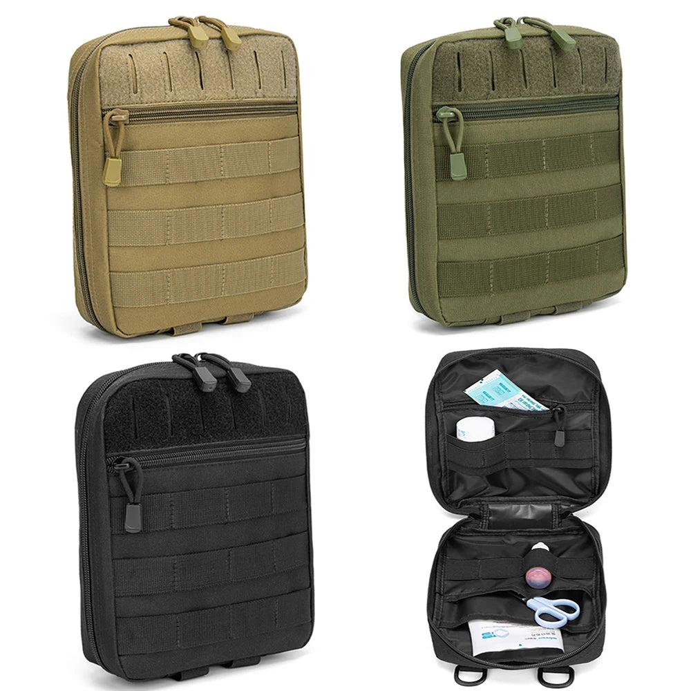 Tactical Molle EDC Pouch Outdoor First Aid Kit Pouch Waist Pack Emergency Utility Tool Pouch Hunting Bag For Camping Hiking