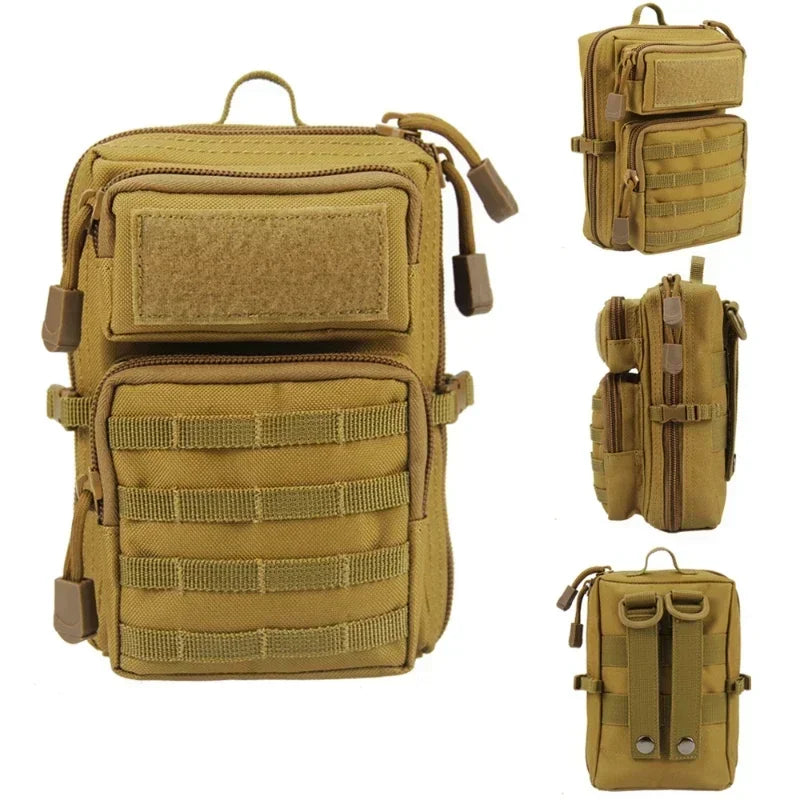 Tactical Mini Molle Utility Pouch EDC Small Tool Pouch for Outdoor Hiking Camping, Phone & Gear Storage Bag