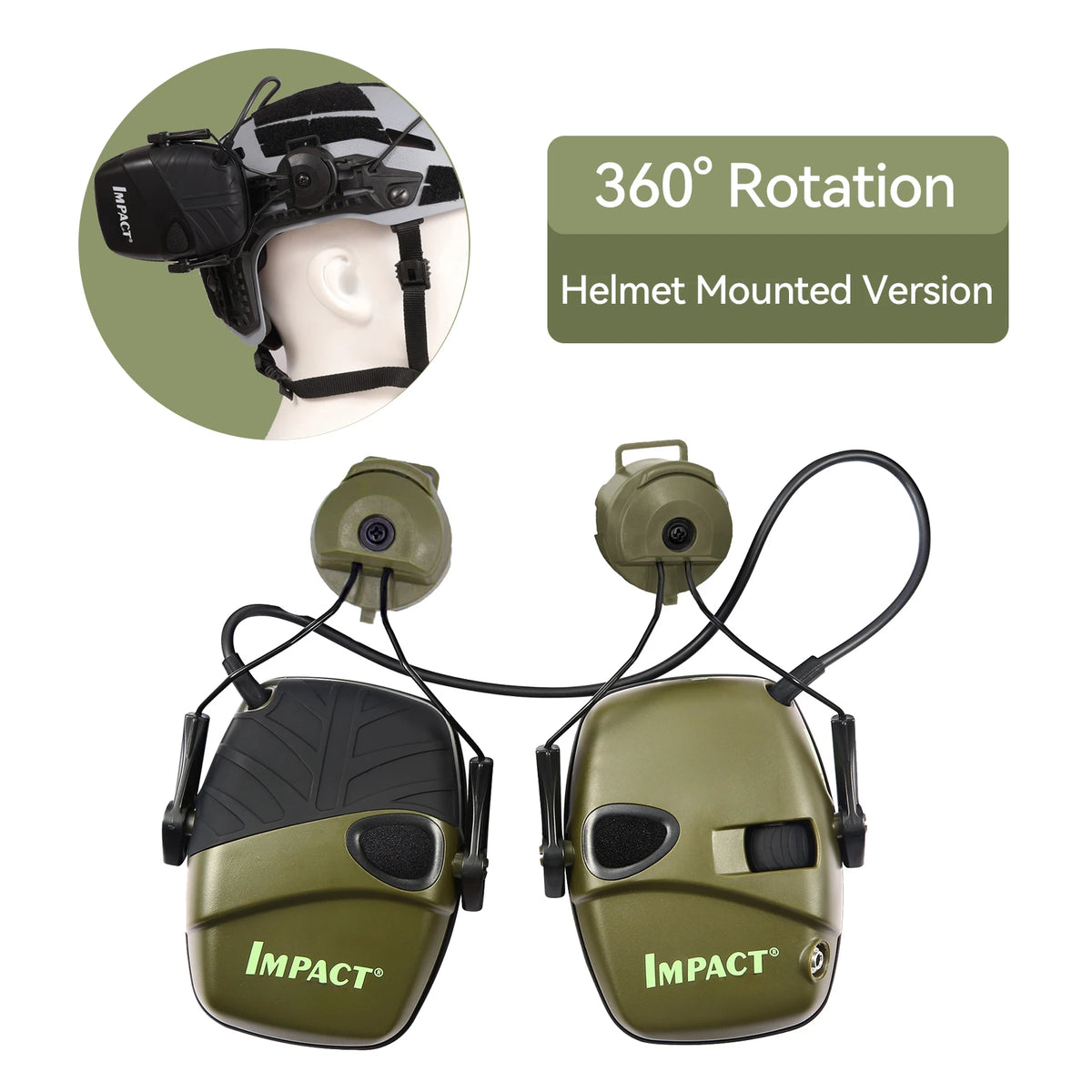 Outdoor Sports Anti-noise Impact Sound Amplification Electronic Shooting Earmuff Tactical Hunting Hearing Protective Headset