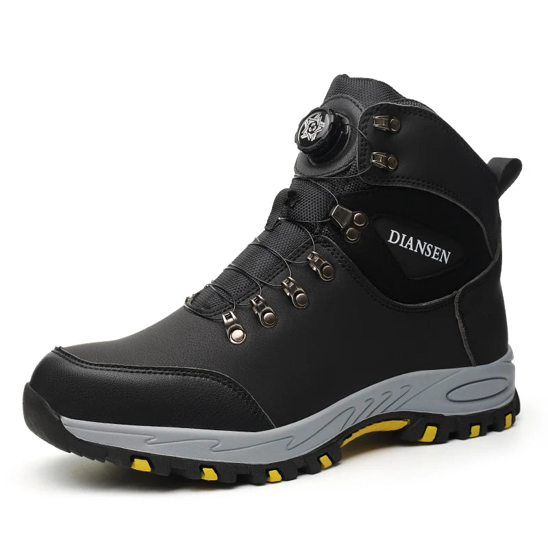 Rotary button Work Boots Indestructible Safety Shoes Men Steel Toe Shoes Puncture-Proof Sneakers Male Footwear Non Slip Work