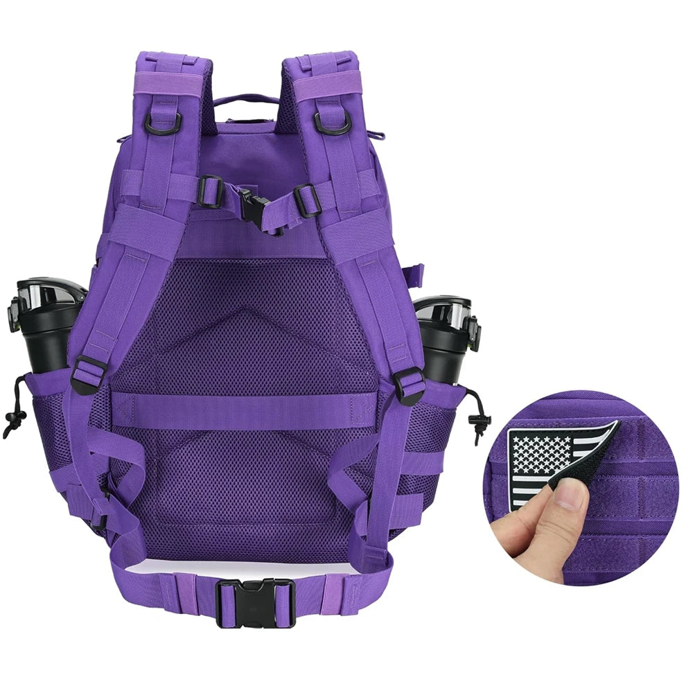 45L Tactical Backpack 3P Bag 3 Days Assault Outdoor Backpack Waterproof Climbing Rucksack Camping Hiking Hunting Mochila Bag