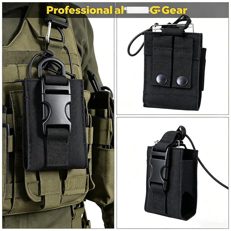 Outdoor sports Mole walkie-talkie bag, wireless calling device bag, multi-functional accessory small waist bag, waterproof