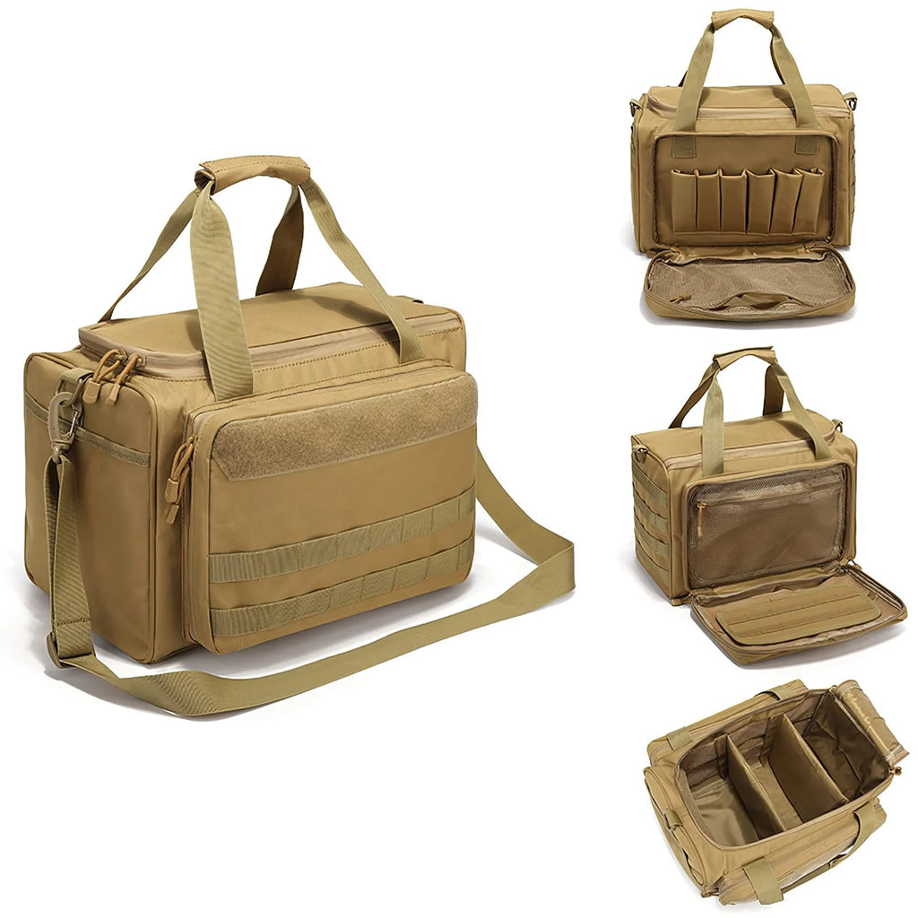 Tactical Gun Range Bag Deluxe Pistol Shooting Range For Shooting, Range, Storage and Transport