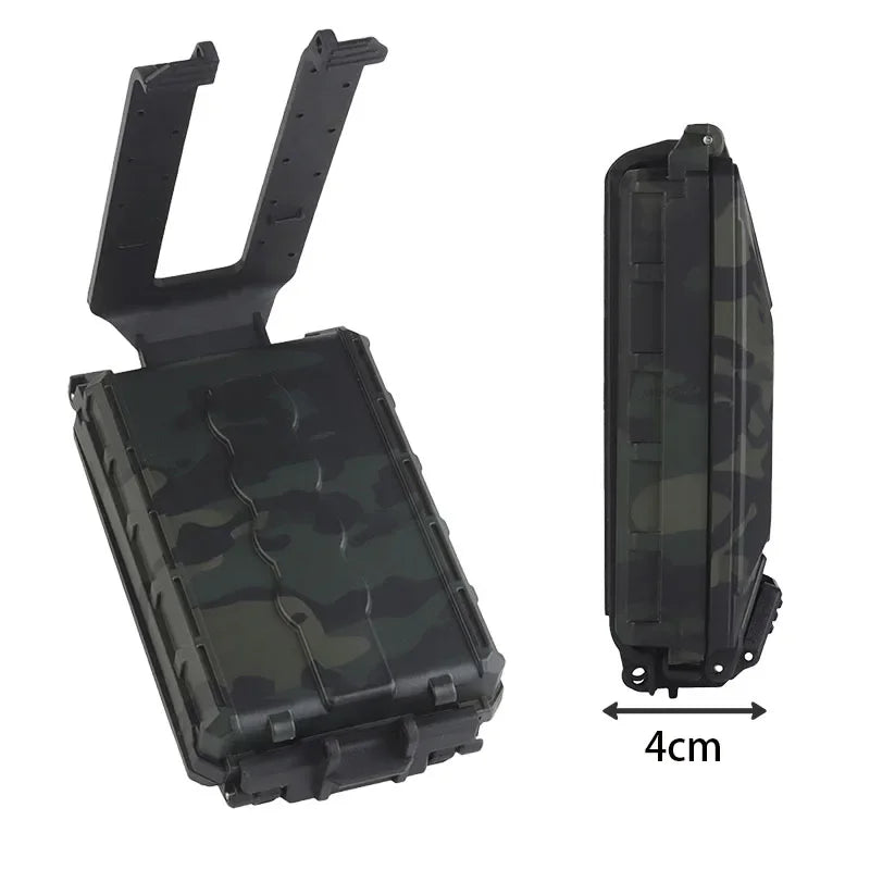 Tactical Outdoor Battery Storage Box Modular Molle Hunting Vest Carry 18650 AAA CR123A 18350 Battery Holder Case Accessories