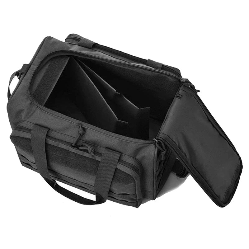 Nylon Tactical Range Storage Bag with Molle System Outdoor Hunting Gun Shoulder Bag for Pistol Tools Camping Equipment